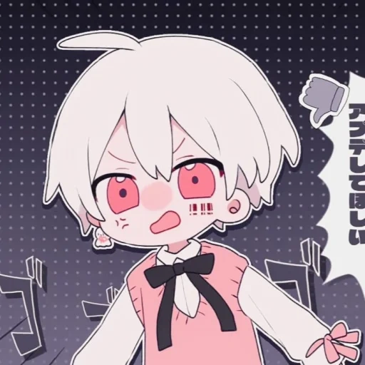 art de l'anime, mafu mafu chibi, personnages d'anime, patterns d'anime mignons