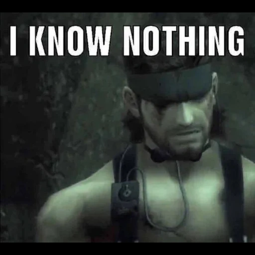 mgs meme, lente de película, serpiente sólida, molde de serpiente, solid snake mgs 3