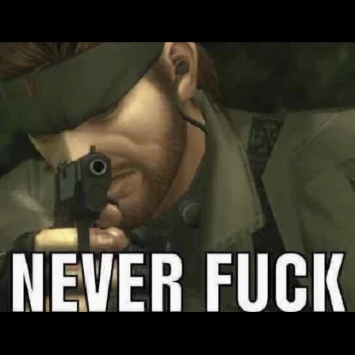 solid snake, neckard snake, metal gear solid, naked snake mgs 3, metal gear solid meme