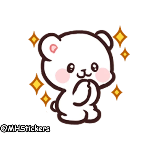 kawaii drawings, milk mocha bear, milk daily emoji, milk mocha bear fanfic