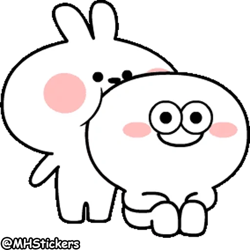 lapin, clipart, lapin snopi, les dessins sont mignons, lapins mignons