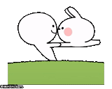 snoopy rabbit, dessin de kawai, les motifs sont mignons, motif d'amour, lapin love