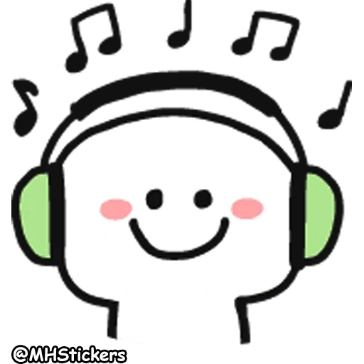 musik, screenshots, illustrationen, smiley kopfhörer färbung, smiley kopfhörer schwarz und weiß