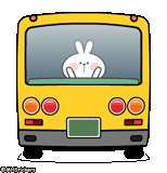 bis, bus anak anak, bus di depan, bus sekolah, bus kartun