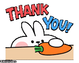 кролик, thank you cute, гифка thank you, гифки thank you, thank you rabbit