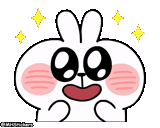 conejo, un juguete, conejos pu, dibujos de kawaii, conejo mimado
