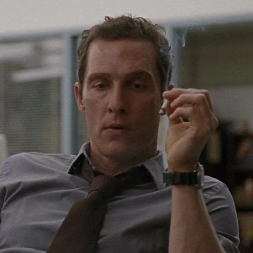 detective, rust cohle, reactionary, closed profile, reactionary modernism