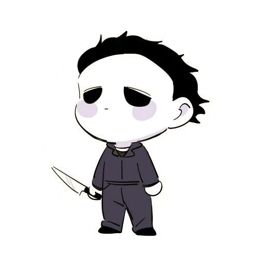 abb, mike myers, michael myers chibi, chibi michael myers, michael miles anime chibi