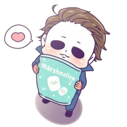 michael myers chibi, anime michael myers, chibi michael myers, michael myers anime red cliff, michael myers art anime chibi