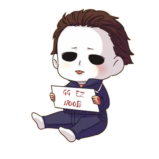 mike myers, michael myers dbd, michael myers redby, animación de michael myers, michael myers animación chibi