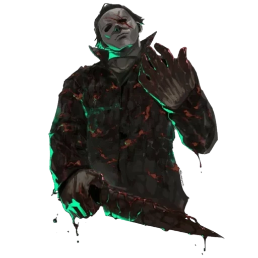 dbd art, dbd art, trappper dbd art, dead by daylight, grandfather bai diley characters