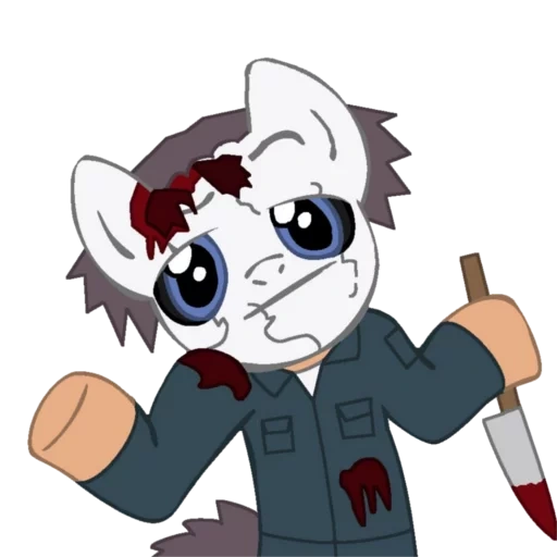 kuda poni, anime, sparkle, matahari horor, michael myers pony town