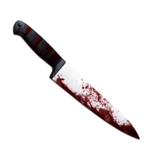 knife, knife with blood, blade of knife, bloody knife, a knife with a white background