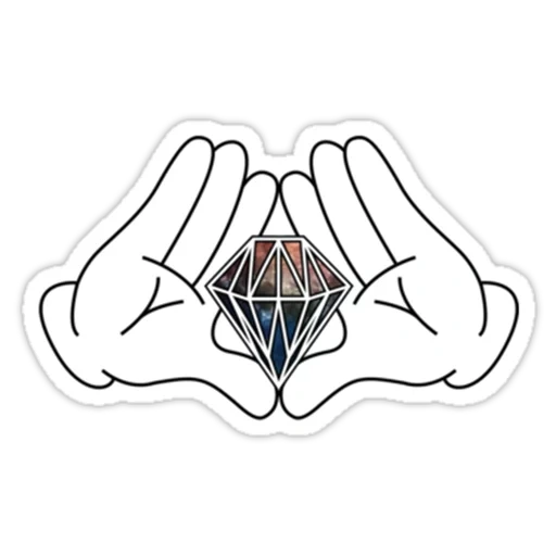 emblema, segno di swag, sheg hape, mani di diamanti, diamond hands wsb