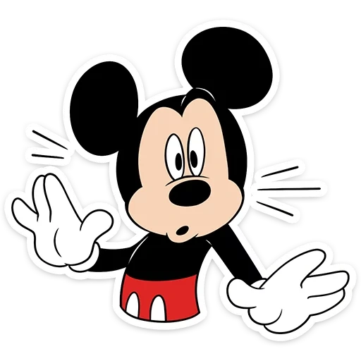 mickey mouse, mickey mouse, mickey mouse is modest, mikimas with a white background, mickey mouse yes x them