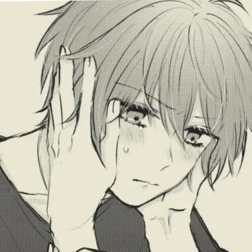 picture, anime guys, anime kun tears, the guy cries anime, crying anime guys