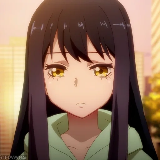 animação é fofa, mieruko chan, menina anime, menina anime, personagem de anime