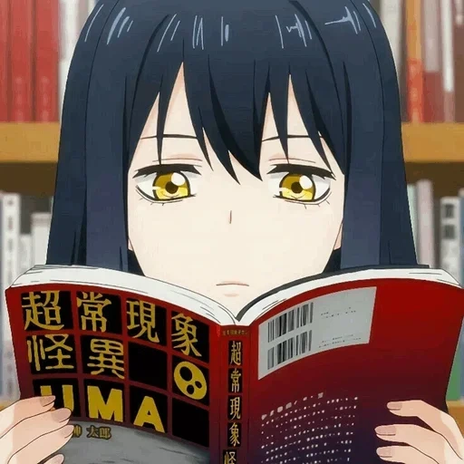 anime girls, menina anime, personagens de anime, crazy azart anidab, denkigai no honya-san livraria rua eletrônica