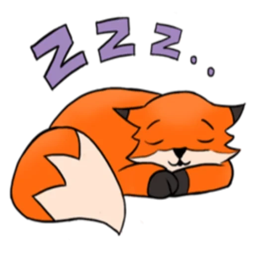 fox, fox, modelo de zorro zorro, dormir zorro