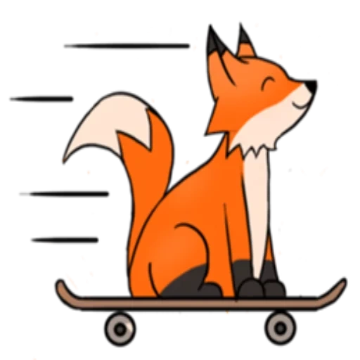 fox, fox, padrão de raposa, raposa pintada, padrão de raposa simples