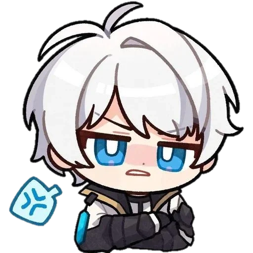 anime fofo, desenhos de anime, personagens de anime, saeran choi chibi, mystic mensageiro chibi