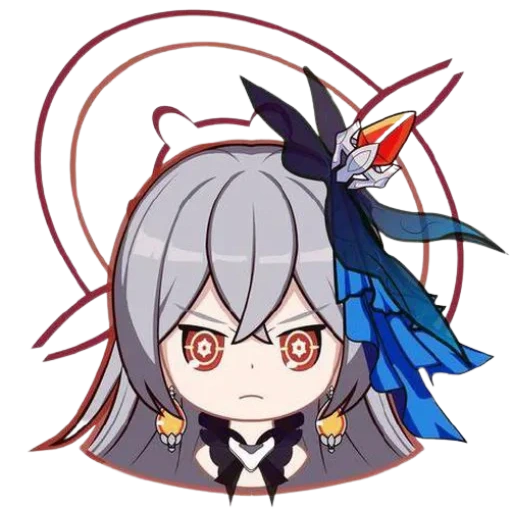 honkai chibi, red cliff character, cartoon characters, red opening affects red cliff, honkai felis vicky chibi
