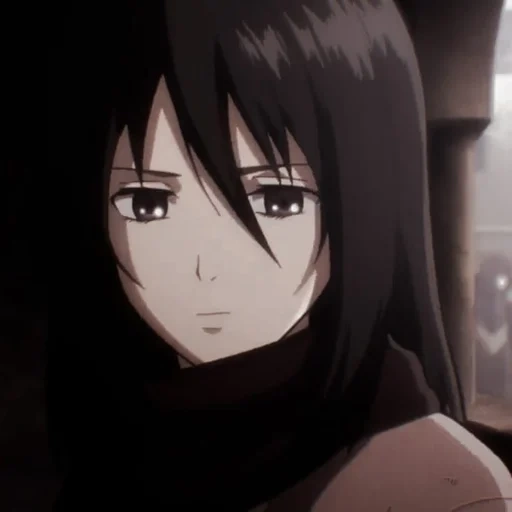 animação, mikasa, mikasa ackerman, travesseiro sankang ackerman, infância de mikasa ackerman