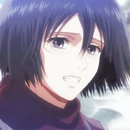 mikasa, mikasa ackerman, tre dei attaccano i titani, anime di mikura ackerman, mikura ackerman stagione 4