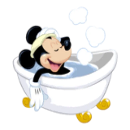 mickey la souris, mickey mouse disney, mickey mouse lavé, mickey mouse baby dort, dessin de salle de bain mickey maus