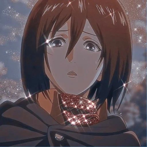 ícono de mikasa, mikasa akkerman, mikasa akkerman, mikasa ataque de los titanes, mikasa akkerman anime