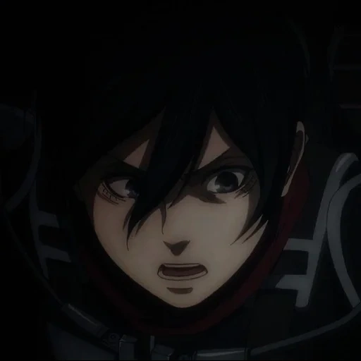 mikasa, anime titans, anime characters, mikasa akkerman, eren season 4 act mikas