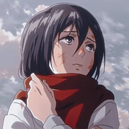 ataque de mikasa, ackerman mikasa, tres dioses atacan titán, captura de pantalla de sancang ackerman, sakura akman ataca a titán