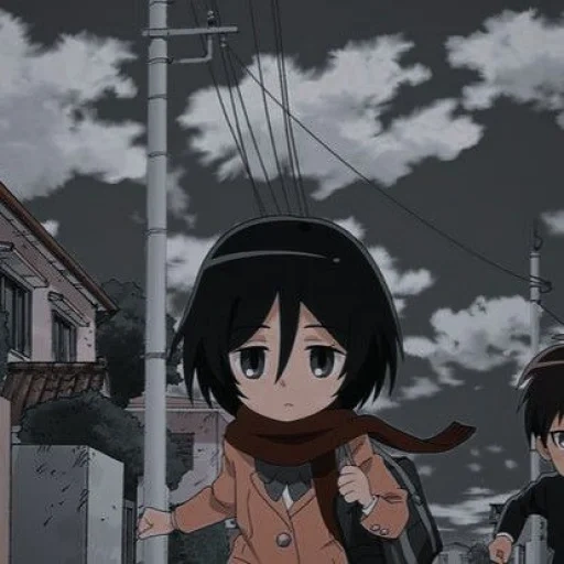 picture, mikasa anime, anime titans, high school titans invasion, anime invasion giants of secondary school