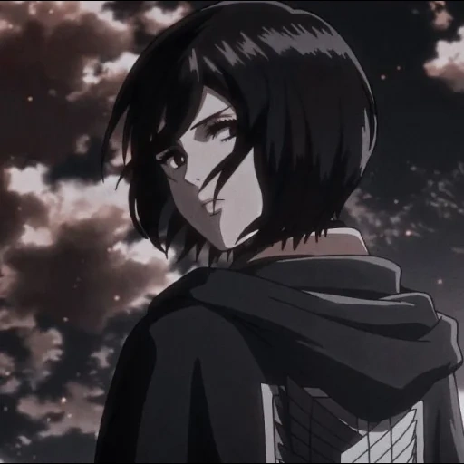 mikasa, mikasa attack, mikasa ackerman, three gods attack titan, mitsukura ackerman attacks titan