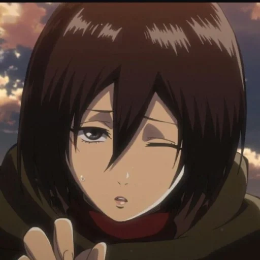 mikasi titanio, ataque de mikasa, mikasa ackerman, mikasa ackerman, tres dioses atacan titán