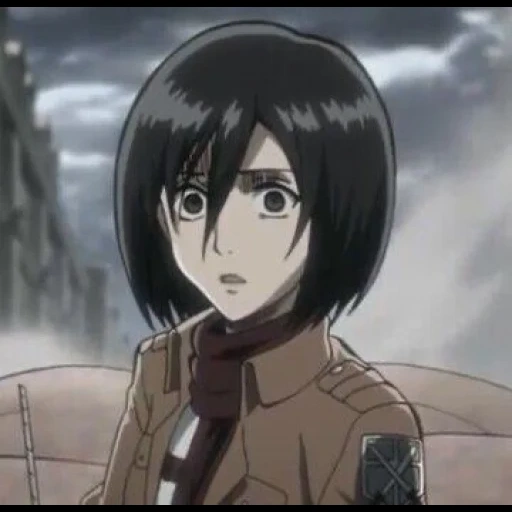 mikasa ackerman, mikasa attacks titan, three gods attack titan, ackerman attacks titan, titan's attack three casa ackerman