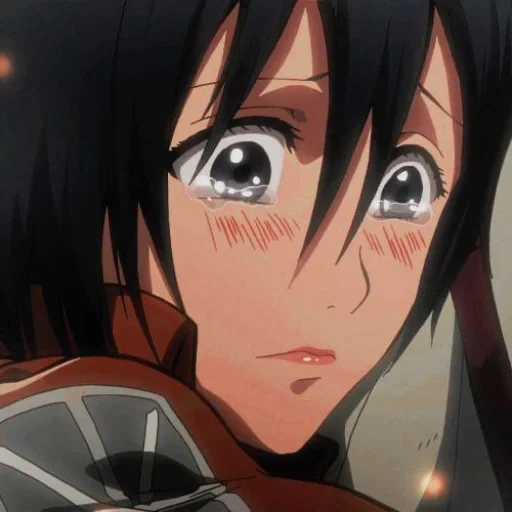 mikasa ackerman, mikasa ackerman, tres dioses atacan titán, captura de pantalla de sancang ackerman, la ofensiva de titán en el cuarto trimestre de los tres dioses