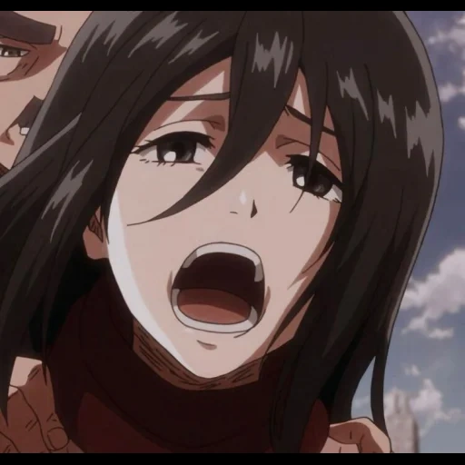 mikasa, ataque de mikasa, mikasa ackerman, mikasa ackerman, tres dioses atacan titán