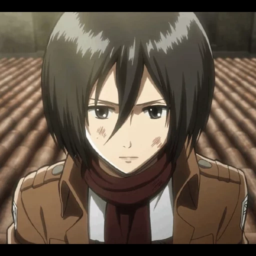 mikasa ackerman, mikasa ackerman, attaque des titans des trois dieux, les trois cerfs attaquent les titans saison 1, mikura ackerman attaque les titans