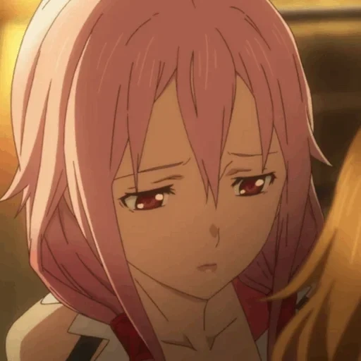 inori yuzurich, mahkota orang berdosa, karakter anime, tangkapan layar inori yuzurikh, seri sinner crown 2011 2012