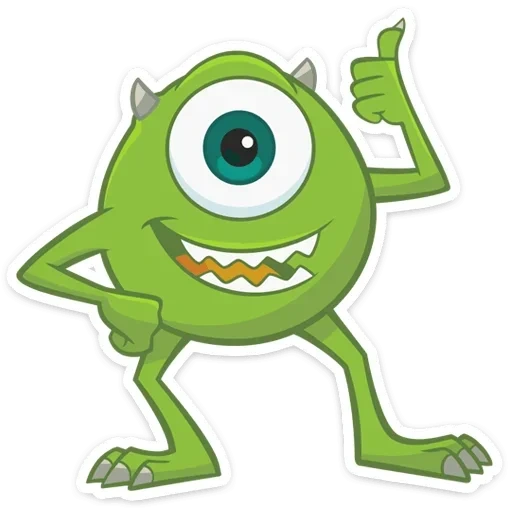 mike vazowski, mike vazowski, michael wazowski, monster mac wazowski, gemälde von mike vaz