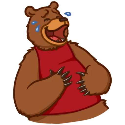 orso, bear mikhail, l'orso ride, disegno di orso