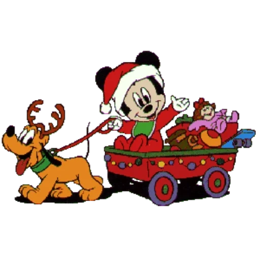 mickey mouse, minnie mouse santa, mickey mouse santa, navidad de mickey mouse, año nuevo mickey mouse sanchi
