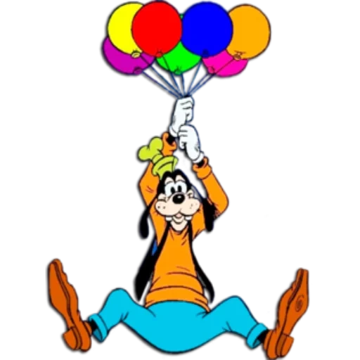 mickey mouse, ballon, goofy mickey mouse, héros de mickey mouse, figurine de ballon