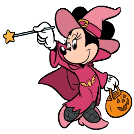 minnie mouse, minnie mouse witch, topolino figaro topolino, minnie mouse witcher, mago di topolino senza sfondo