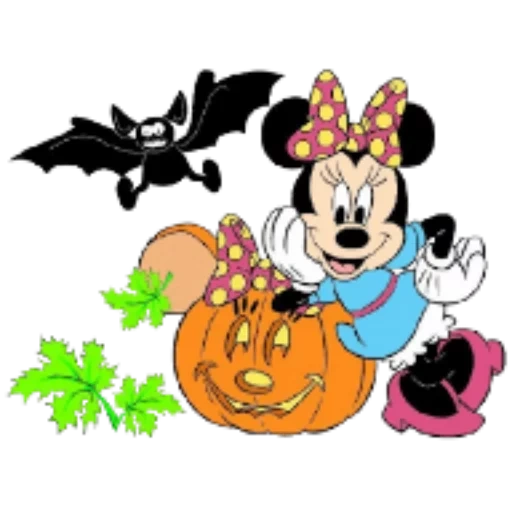 minnie mouse, mickey mouse cubs, mickey mouse halloween, halloween pahlawan disney, kartun halloween minnie mouse