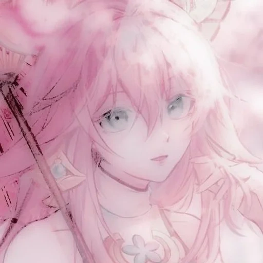 anime, pink anime, anime drawings, anime girl, lovely anime drawings