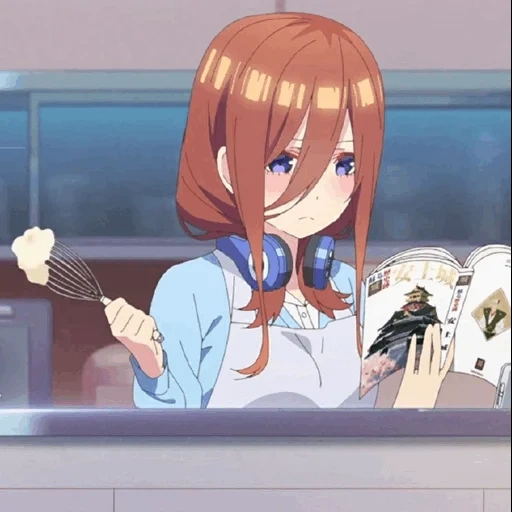 nakano miku, nakano miyuki, anime girl, toubun no hanayome, gotoubun no hanayome