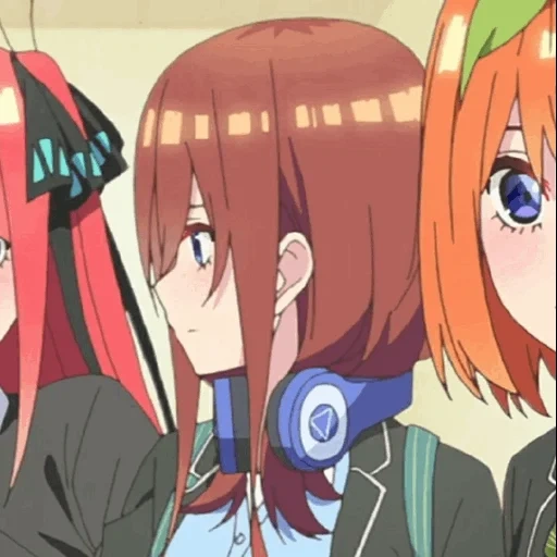 animation, cartoon characters, gotoubun no hanayome, go toubun no hanayome season 2, five brides gotoubun no hanayome