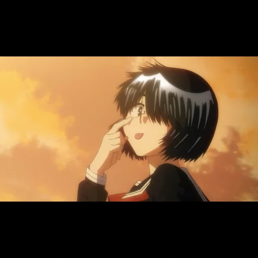 mikoto urabe, personajes de anime, nazo no kanojo x, mikoto urabe akira tsubaki, mysterious girl x 7 episodio